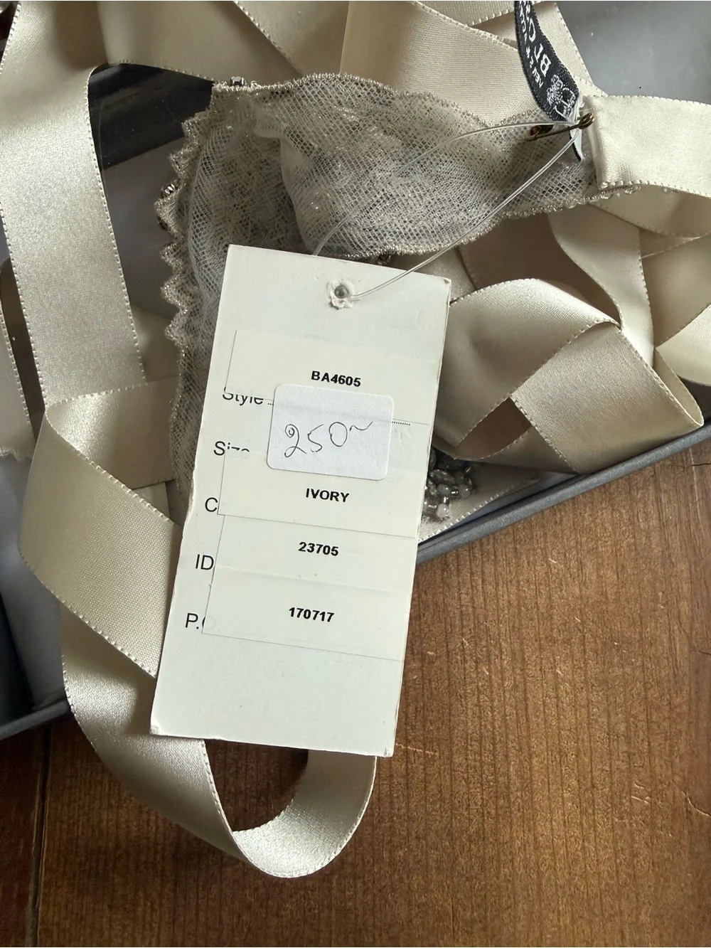 Blossom Veils & Accessories BA4605 Crystal Beaded Bridal Belt Sash Ivory NWT
